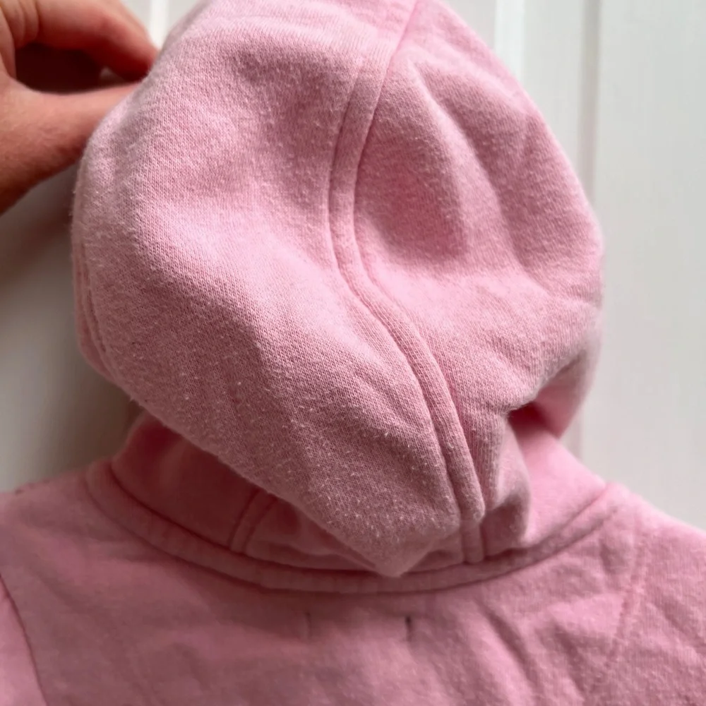 Baby Gap 12-18M pink Zip Up Hoodie Jacket with Bear Ears on Hood